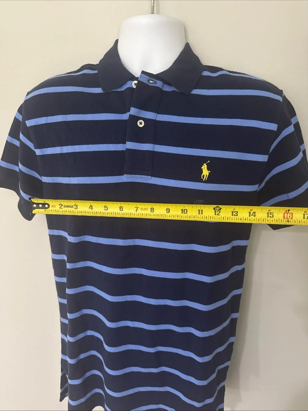 Ralph Lauren Classic Blue Stripes Men’s Polo NWT - Small